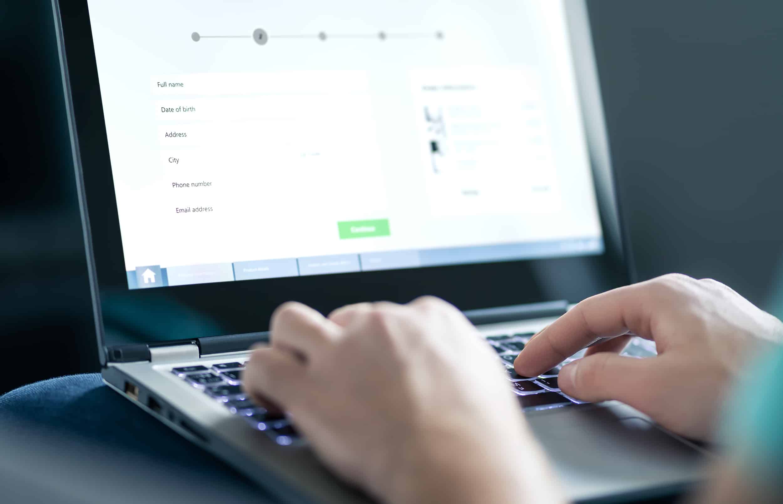 Information form to shop online, order product or buy service. Personal info in survey or questionnaire. Registration, application reservation on web site. StatSocial - Transforming Market Research with Social Insights