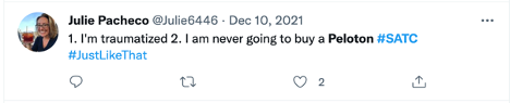 Social media response to Peloton's PR Crisis