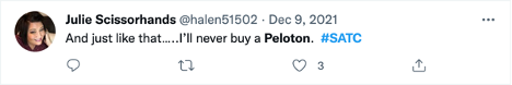 Twitter's reaction to Peloton's PR Crisis