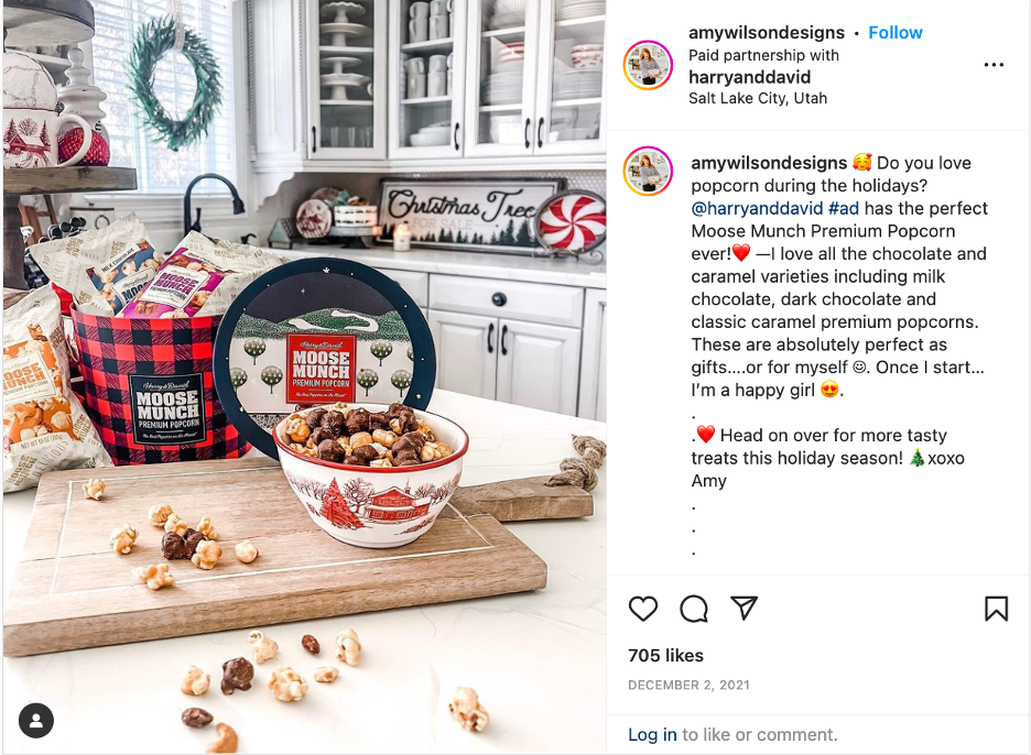 Paid instagram ad for an influencer marketing campaigns