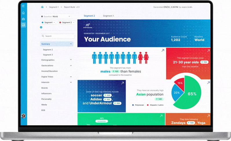 StatSocial audience insights platform, Silhouette