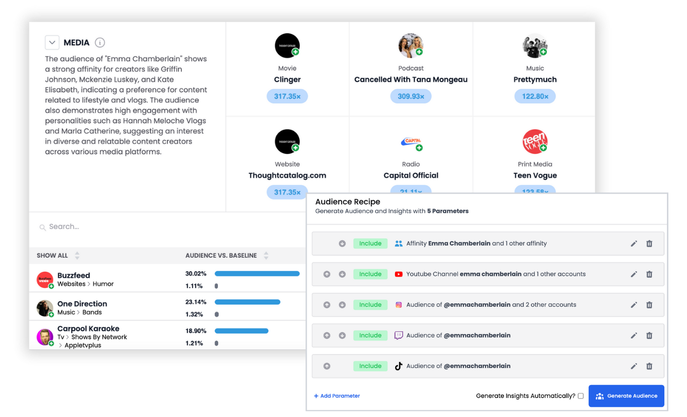 Influencer social audience media insights Influencer social audience media insights